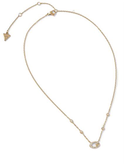 Collana Guess Donna in Acciaio Cristallo JUBN06 336JW YG - JUBN06 336JW YG